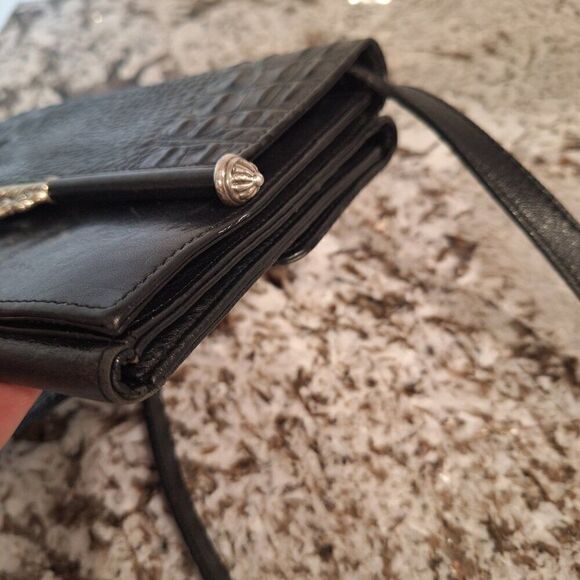 Brighton Black Leather Wallet Crossbody - Picture 5 of 16